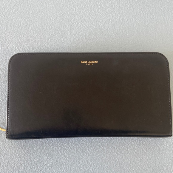 SAINT LAURENT Paris Zip Around Wallet - Picture 1 of 4